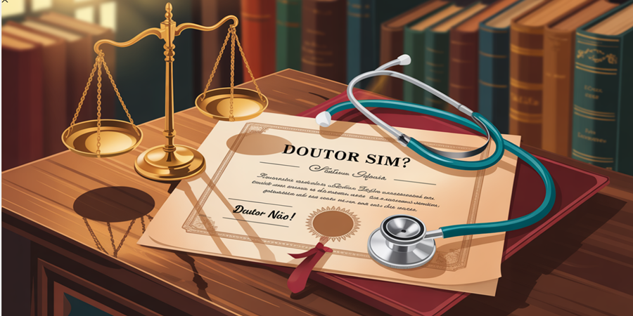 Uso do título “Doutor” no Brasil mistura tradição e equívoco — hora de resgatar o verdadeiro mérito acadêmico. / Ideia